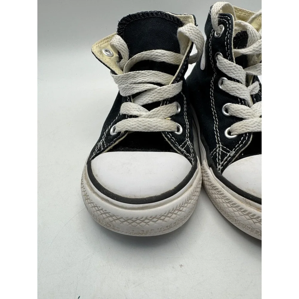 Converse Chuck Taylor All Star High Top Kids Shoes Black White Size 7 Toddler